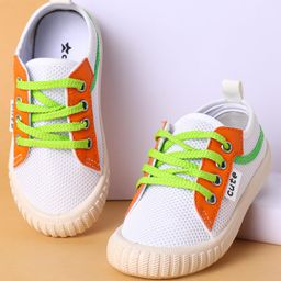 Cute Walk by Babyhug Lace Up Closure Casual Shoes with Colour Block Design - Orange-image-41