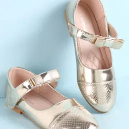 Pine Kids Ballerina with Velcro Closure - Golden-picture-10