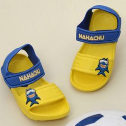 Yellow Bee Shark Applique Sandals - Yellow-picture-34