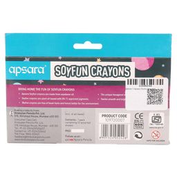 Apsara Soyfun Crayons 12 Crayons - Multicolour image 2