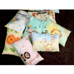 New Comers Infant Pillow with Super Soft Imported Fabric Cartoon Prints - Multicolour image 2