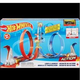 Hot Wheels Loop & Launch Track Set With 1 Car - Multicolour image 2