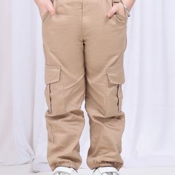 NEUDIS Girls Cotton Mid-Rise Regular Fit Cargo Styles Jogger-21