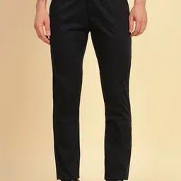 Cantabil Men Comfort Mid Rise Breathable & Soft Cotton Regular Trousers-picture-18