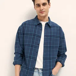 THE BEAR HOUSE Men Opaque Checked Casual Shirt-image-88