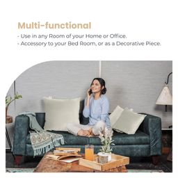 myarmor MY ARMOR Micro Fibre 18 x 18 inch Square Pillow Pack of 5 - Cream image 5