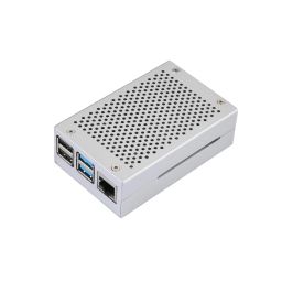 Raspberry Pi 4 Metal Case Aluminum Raspberry Pi 4 Case with Cooling Fan for Raspberry Pi 4 Model B, B+ (Silver) - RS2450Raspberry Pi 4 Metal Case Aluminum Raspberry Pi 4 Case with Cooling Fan for Raspberry Pi 4 Model B, B+ (Silver) - RS2450 image 2