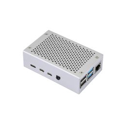 Raspberry Pi 4 Metal Case Aluminum Raspberry Pi 4 Case with Cooling Fan for Raspberry Pi 4 Model B, B+ (Silver) - RS2450Raspberry Pi 4 Metal Case Aluminum Raspberry Pi 4 Case with Cooling Fan for Raspberry Pi 4 Model B, B+ (Silver) - RS2450-3