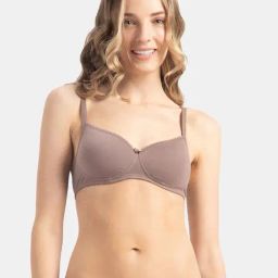 Jockey Deep Taupe Plain T-Shirt Bra-picture-42