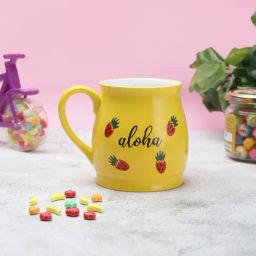 JCPL Yellow Ceramic Milk & Coffee Mug (0.33L) - Set of 1-35