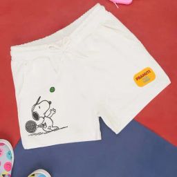 Pantaloons Junior Off-White Cotton Printed Shorts-image-97