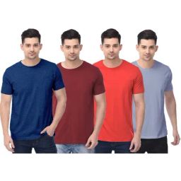 Color Capital Multicolored Regular Fit T-Shirt - Pack of 4-17