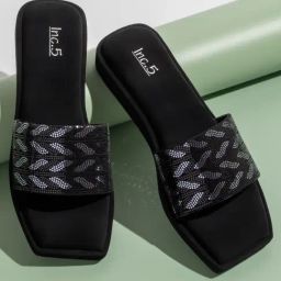Inc.5 Women's Black Casual Sandals-picture-11
