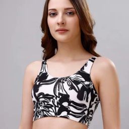 Soie Black & White Printed Beginner's Bra-picture-22
