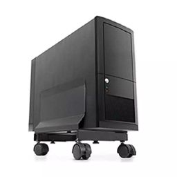 Implemental CPU Trolley with Wheels Alloy Steel Black image 3