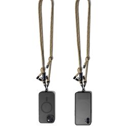 DailyObjects Beige Crossbody Phone Lanyard - Cord-30