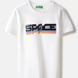 United Colors of Benetton Boys White Regular Fit Round Neck Printed T-Shirt-picture-16