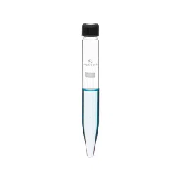 Supertek 15 ml Conical Bottom Clear Plain Centrifuge Tube With Screw Cap, 17.154.0015 (Pack of 100) image 3