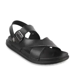 Da Vinchi by Metro Men's Black Sling Back Sandals-picture-15