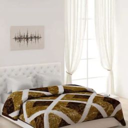 Monte Carlo Multicolor Polyester 800 GSM Double Bed Winter Blanket-image-4