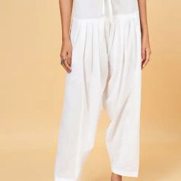 Rangmanch by Pantaloons White Cotton Salwar-picture-1