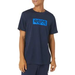 Asics Midnight Illusion Blue Regular Fit Printed Sports T-Shirt-picture-9