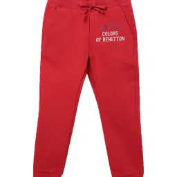United Colors of Benetton Kids Red Logo Print Joggers-picture-32