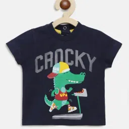 Chicco Kids Navy Printed T-Shirt-image-34