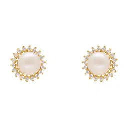Sri Jagdamba Pearls 92.5 Sterling Silver Rajata Earrings for Women-image-42