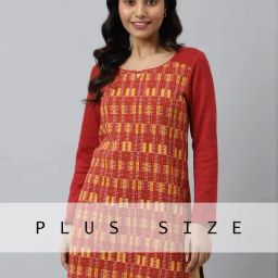 Aurelia Maroon Printed Straight Kurti-image-31