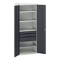 Bott 2 Door 3 Drawer Sheet Steel Floor Standing Cupboard 800x550x2000 mm, 16926456.19-image-84