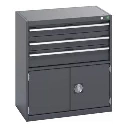 Bott 2 Door 3 Drawer Sheet Steel Floor Standing Cabinet 800x525x900 mm, 40012023.77v-image-39