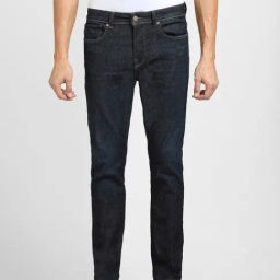 SELECTED HOMME Blue Cotton Slim Fit Jeans-image-89