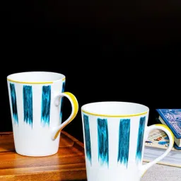 Goodhomes White Bone China Mug - Set of 2 (360 ml)-image-91