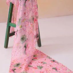 Ancestry Pink Viscose Print Dupatta-picture-20