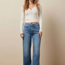 American Eagle Outfitters Blue Distressed Mid Rise Jeans-picture-35