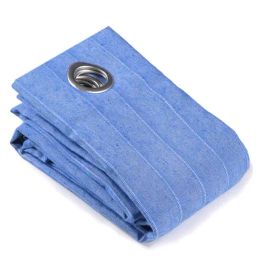 Saral Home Blue Cotton Plain Curtain-22