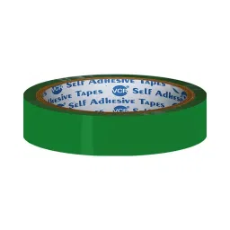 VCR 50 m x 18 mm Biaxially Oriented Polypropylene Green Color Tape, 192 Rolls Per Pack-2