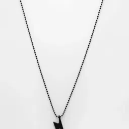 NVR Black & Silver flash pendent with chain for Men - Set of 2 image 4