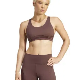 ADIDAS Brown Plain Sports Bra-picture-5