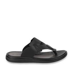 Da Vinchi by Metro Men's Black Thong Sandals-picture-37
