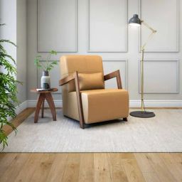Durian Rachel Brown Premium Leatherette Lounge Chair-image-57