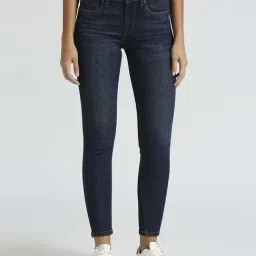 Pepe Mid Rise Jeans Indigo Blue Cotton Mid Rise Jeans-image-33