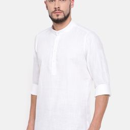 Cross Court Mandarin Collar Cotton Straight Kurta-picture-44