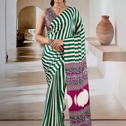 all about you Striped Satin Saree-picture-43