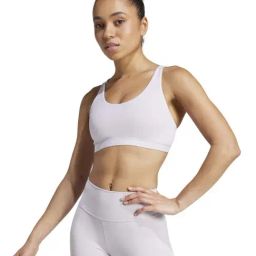 ADIDAS Purple Plain Sports Bra-image-102