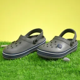 IMPAKTO Men Charcoal Grey Clogs-image-40