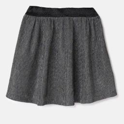 United Colors of Benetton Grey Polyester Blend Regular Textured Skirts-image-35