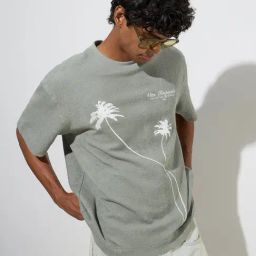 Nuon by Westside Sage Tropical Design Relaxed-Fit Cotton T-Shirt-picture-2