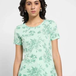 Honey By Pantaloons Fair Aqua Cotton Regular Fit Printed T-Shirt-picture-31